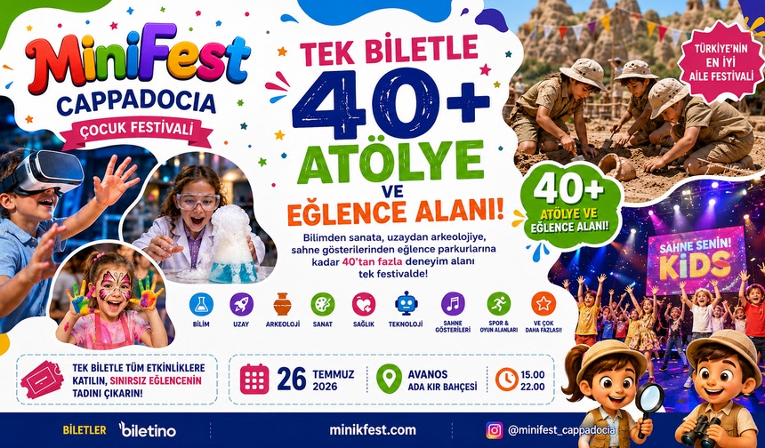 Türkiye'nin En Eğlenceli Çocuk Festivali Nevşehir'de!