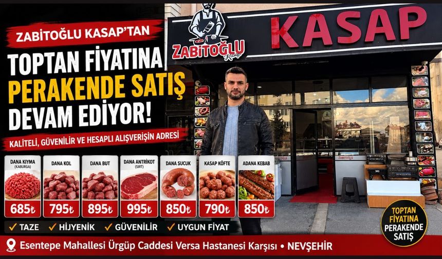 Kaliteli Et, Uygun Fiyat Zabitoğlu Kasap'ta