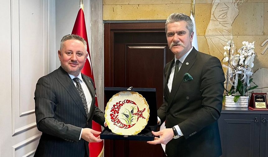Başkan Ateş'ten Cumhuriyet Başsavcısı Çalış'a Hayırlı Olsun Ziyareti