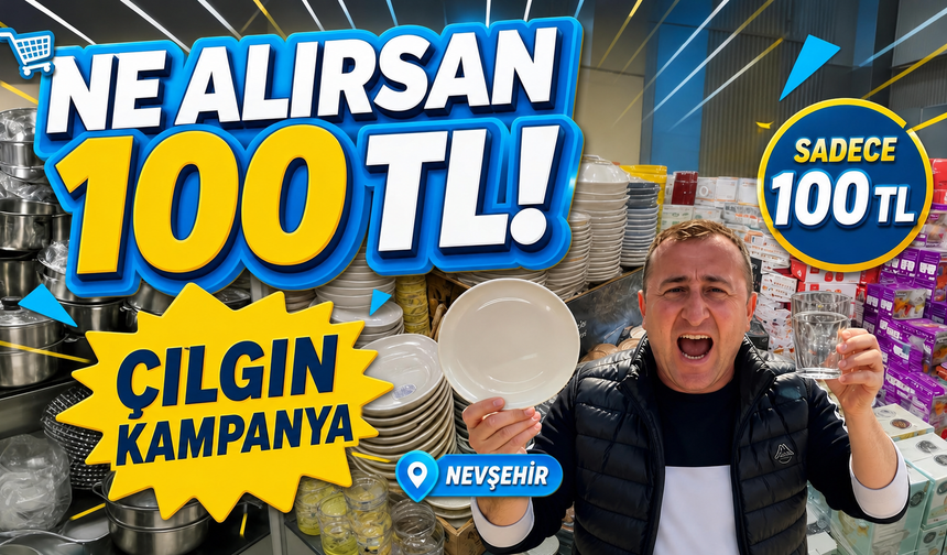 Binlerce Ürün Sadece 100 TL'den Satışta