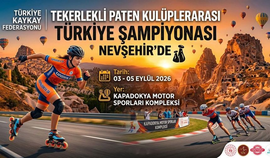 Türkiye paten şampiyonası Nevşehir’de başlıyor