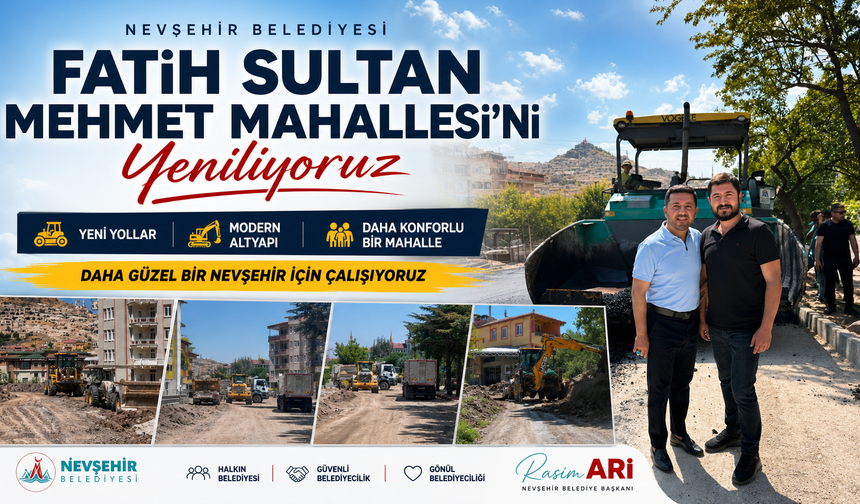 Nevşehir'de bir mahalleyi değiştiren çalışmalar