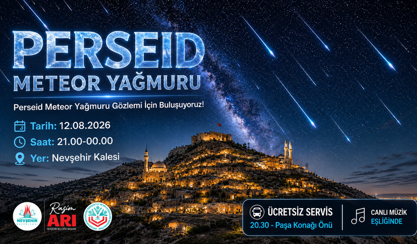 Nevşehir'de Meteor Yağmuru Heyecanı
