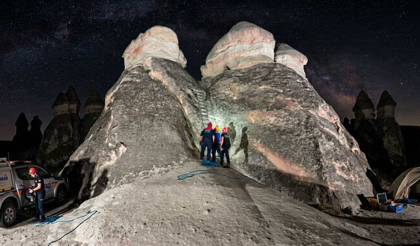 Paşabağları’nda Mahsur Kalan Turist Kurtarıldı