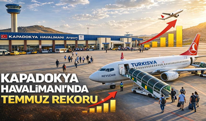 Kapadokya Havalimanı’nda Temmuz Rekoru