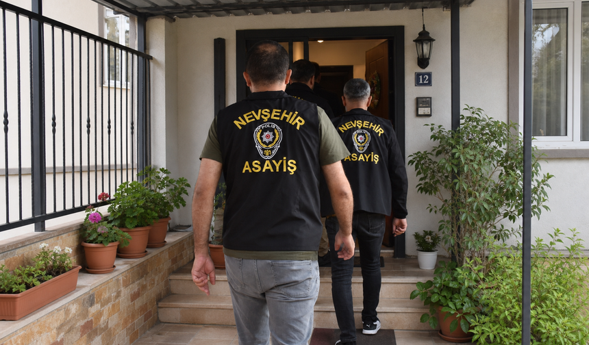 Nevşehir’de Aranan 14 Şahıs Yakalandı