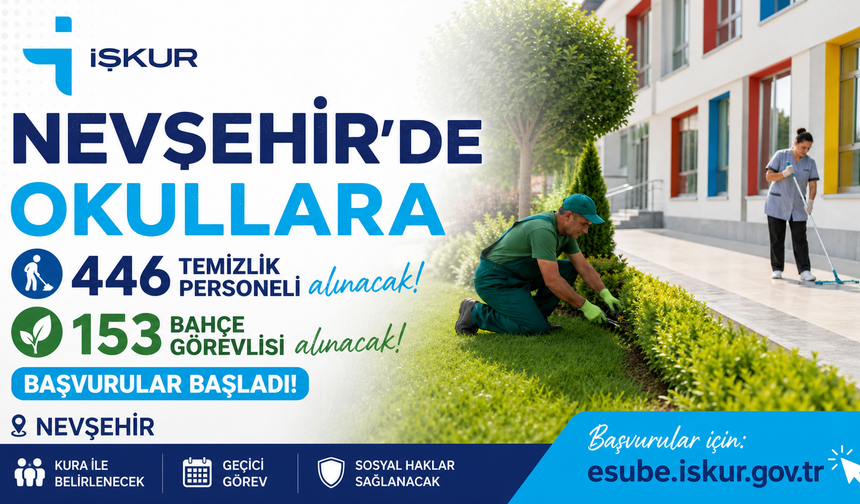 Nevşehir'de TYP Kapsamında 599 İşçi Alınacak