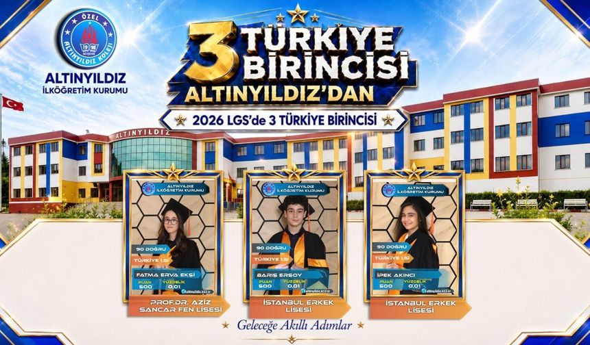 LGS'nin Yıldızı Yine Altınyıldız Ortaokulu Oldu