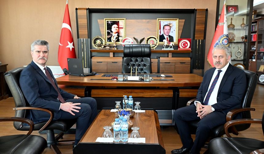 Cumhuriyet Başsavcısı Adem Çalış'tan Emniyet Müdürü Serkan Karaman'a Ziyaret