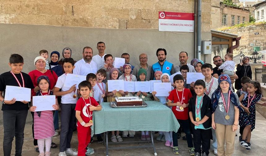 Ürgüp’te Yaz Kur’an Kursları Sona Erdi
