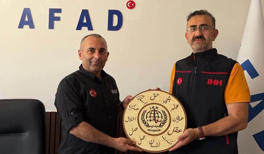 Nevşehir İHH’dan AFAD İl Müdürü Daştemir’e Hayırlı Olsun Ziyareti
