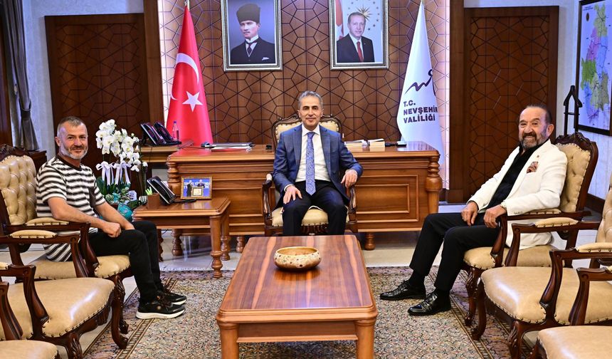 Vali Kök, Nevşehirli Hayırsever İş İnsanı Yaşar Eroğlu’nu Ağırladı