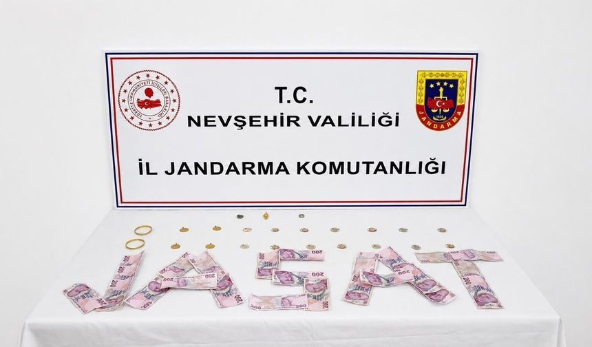 Nevşehir'de çalınan para ve altınlar sahibine teslim edildi