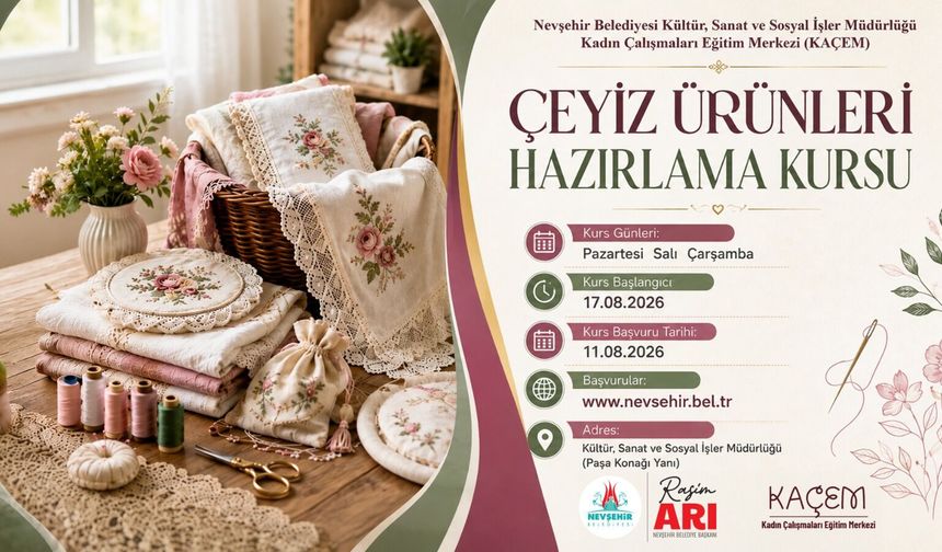 Nevşehir’de Kadınlara Yeni Meslek ve Hobi Fırsatı