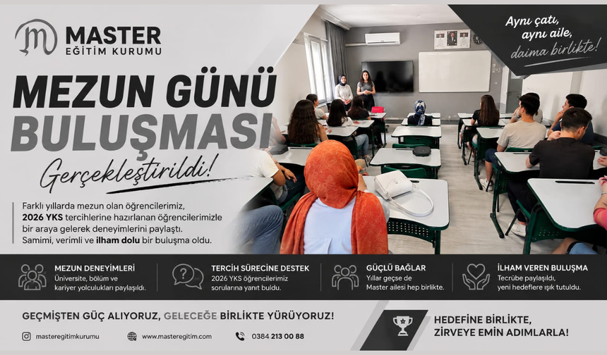 Master Eğitim Kurumunda Mezun Günü Buluşması Gerçekleştirildi