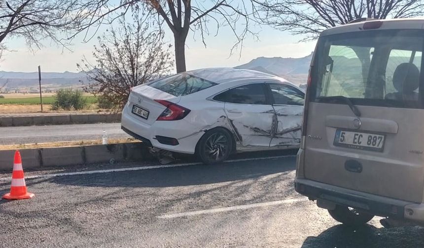 Avanos Karaseki-Aktepe Kavşağı'nda Kaza