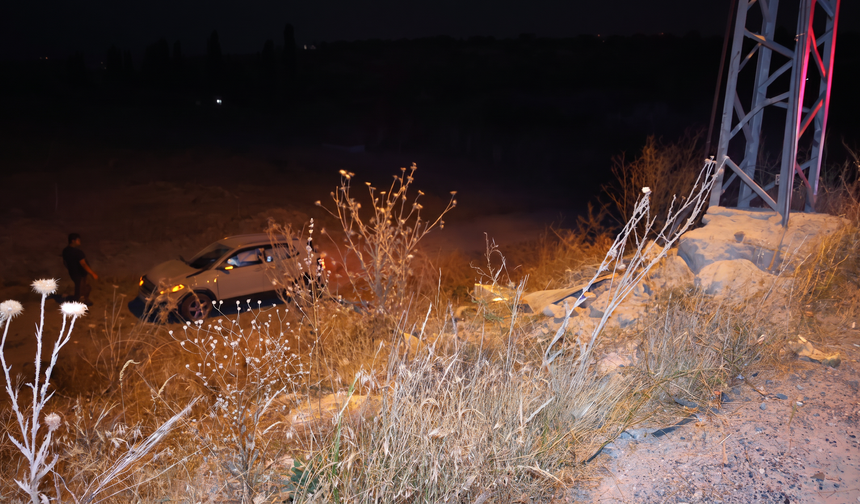 Nevşehir'de gurbetçi aile otomobille takla attı