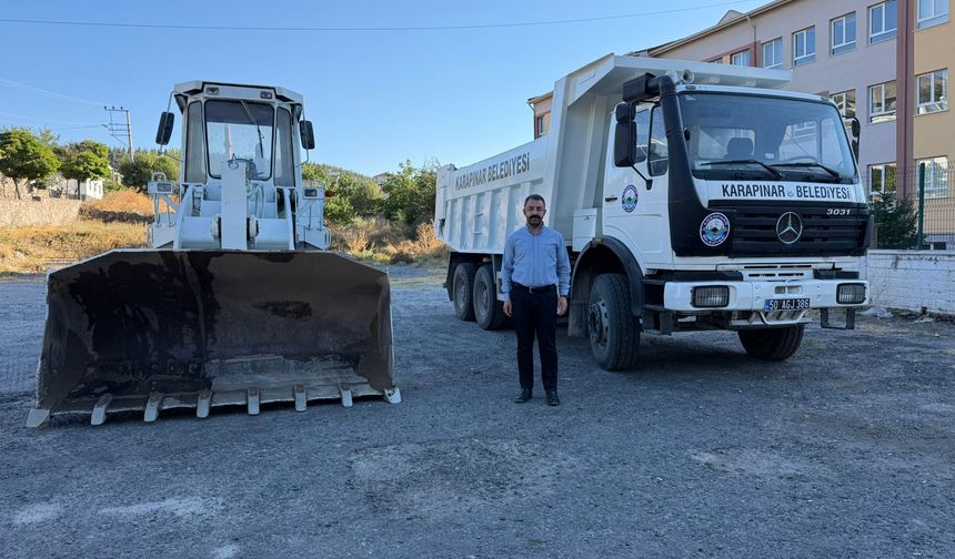 Karapınar’a İki Yeni Hizmet Aracı Kazandırıldı