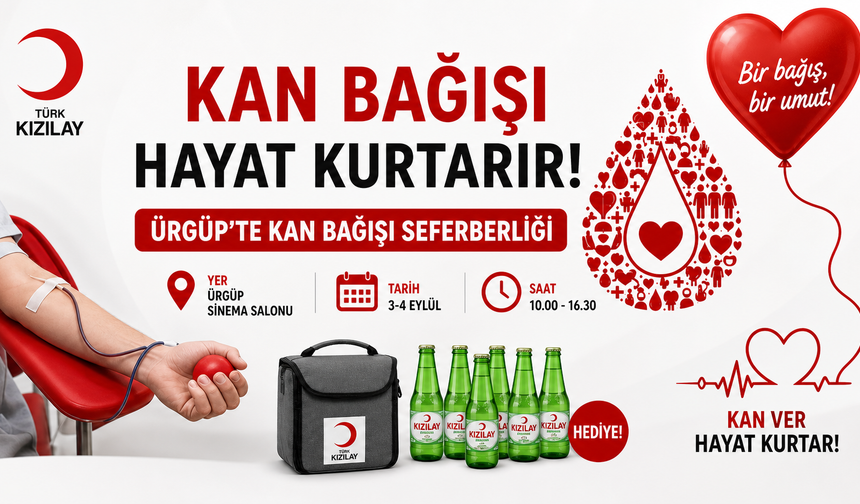 Ürgüp’te Kan Bağışı Seferberliği Başlıyor