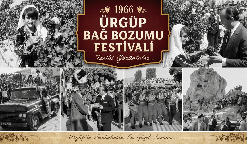 İşte 1966 Ürgüp Bağ Bozumu Festivali!