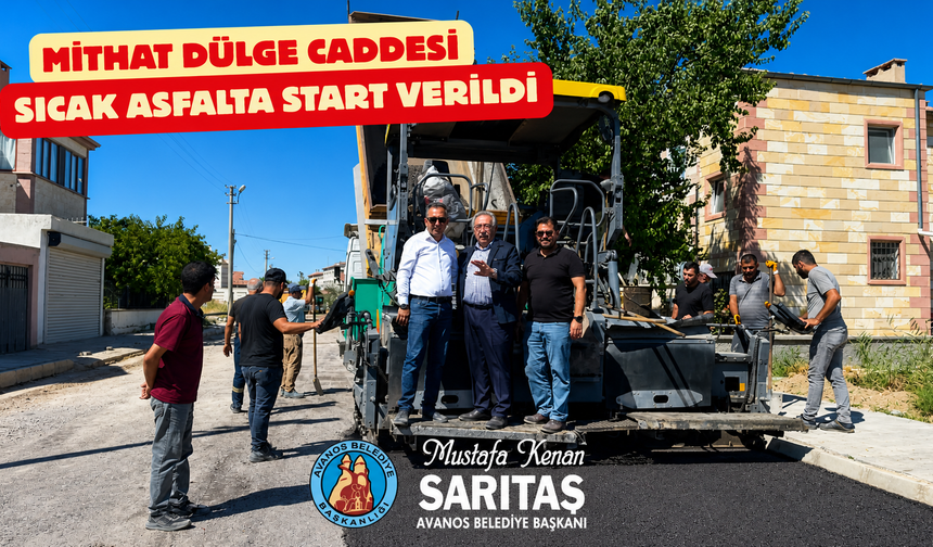 Başkan Sarıtaş’tan Avanos’ta Sıcak Asfalt Startı