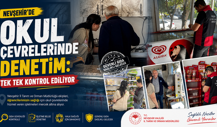 Nevşehir’de Okul Çevrelerinde Gıda Denetimi