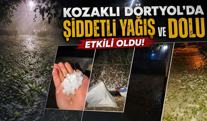 Kozaklı’da Şiddetli Yağış ve Dolu Etkili Oldu