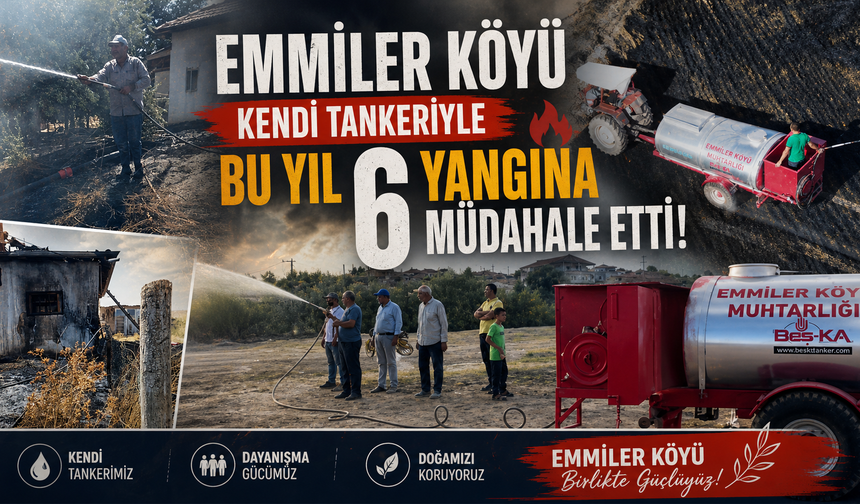 Emmiler Köyü’nün Tankeri 6 Yangına Koştu!