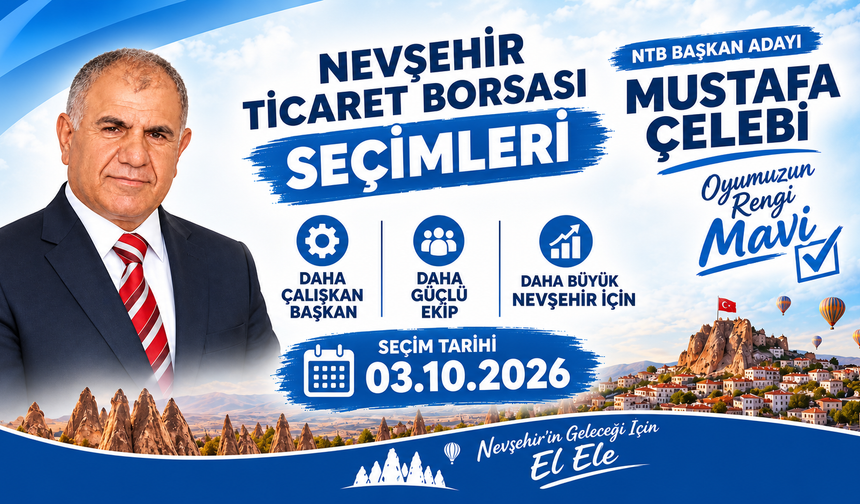 Çelebi: “Oy pusulamızın rengi mavi olacaktır”