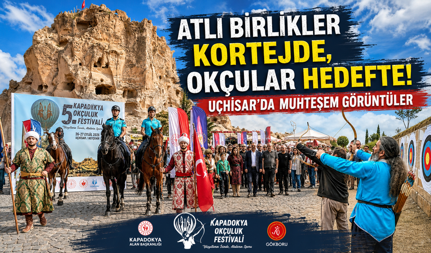 Kapadokya’da oklar gerildi hedefler vuruldu