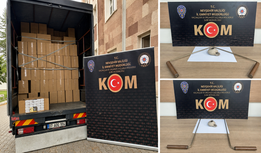 Nevşehir’de tarihi eser operasyonu: 2 kişiye işlem