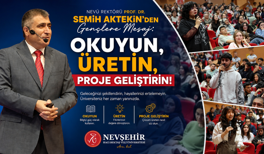 Rektör Aktekin: 'Öğrenci Odaklı Bir Üniversiteyiz'