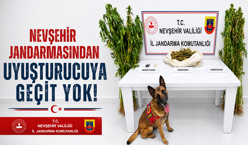 Nevşehir’de Jandarmadan Narkotik Operasyonu!