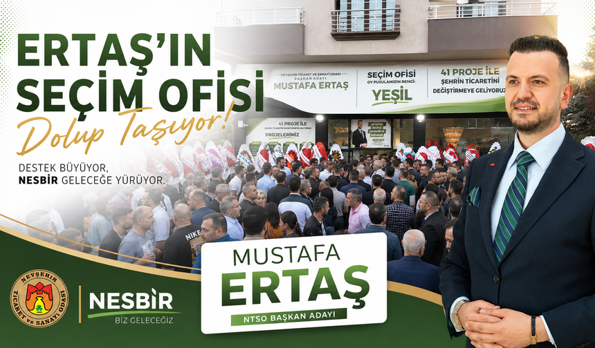 Ertaş’ın Seçim Ofisi Dolup Taşıyor!