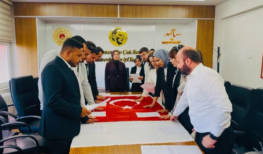 Kadroya Atanan Personeller Yemin Etti