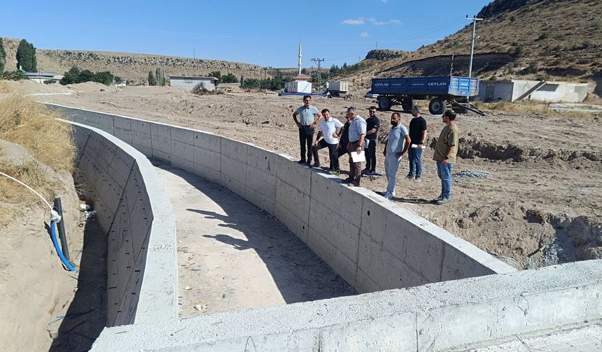 Nevşehir Mazı Köyü’nde Taşkın Riskine Karşı Çalışma