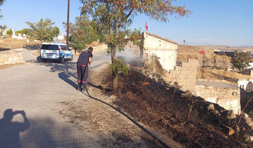 Avanos’ta Alevler Evlerin Dibine Kadar Geldi