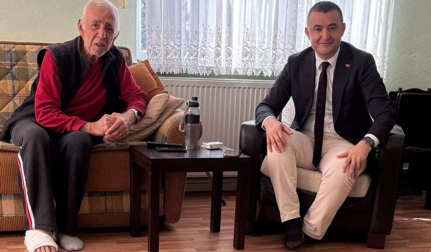 Kıbrıs Gazisi Ziya Dereli’ye Geçmiş Olsun Ziyareti