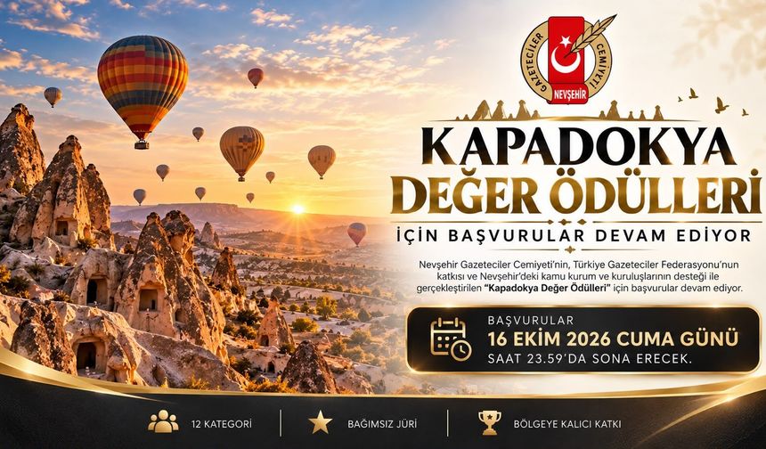 Kapadokya Değer Ödülleri İçin Başvurular Başladı