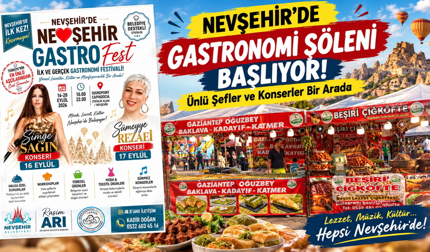 Nevşehir’de Gastronomi Şöleni Başlıyor!