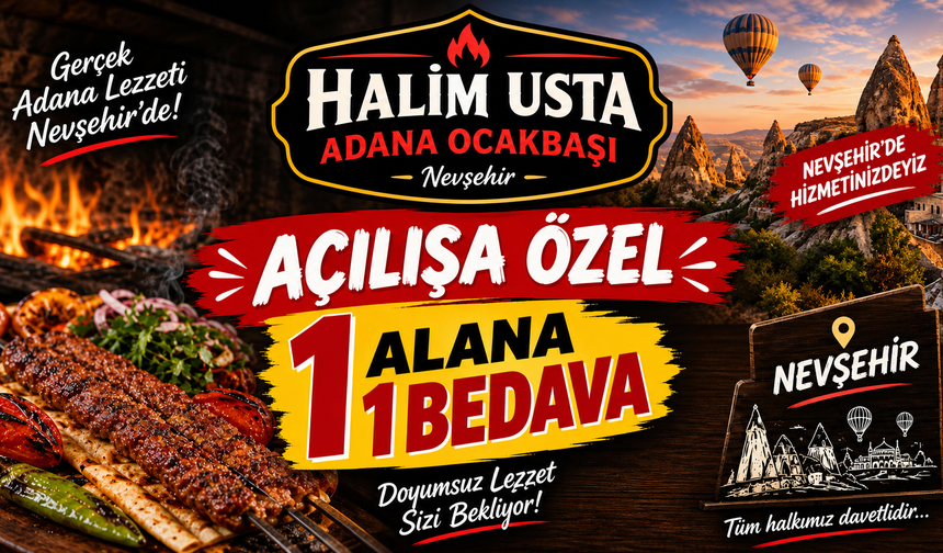 Açılışa özel "1 alana 1 bedava!"