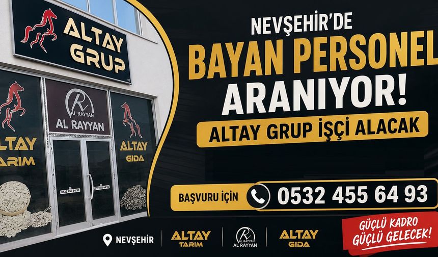 Nevşehir’de Bayan Personel Aranıyor!
