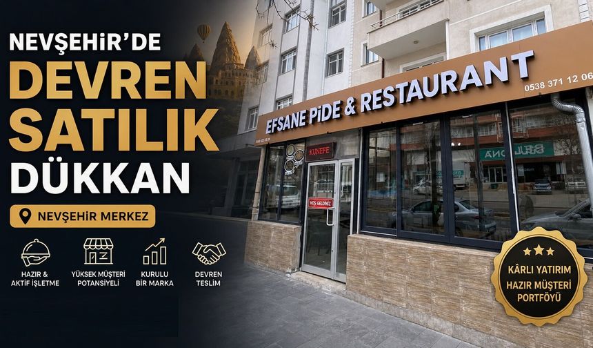 Nevşehir'de Devren Satılık Dükkan