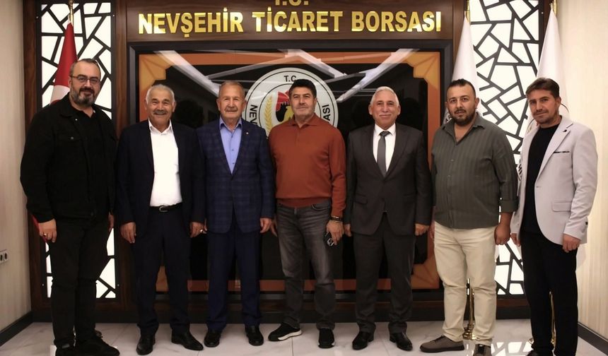 Nevşehir Esnaf Temsilcilerinden NTB Başkanı Salaş’a Tebrik Ziyareti