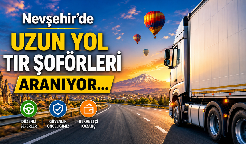 Nevşehir’de Uzun Yol Tır Şoförü Aranıyor