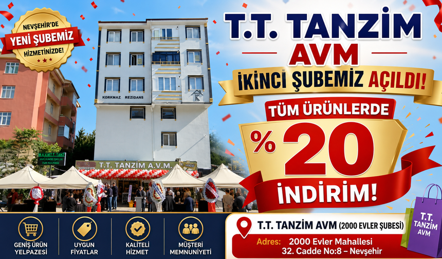 T.T. Tanzim AVM’nin İkinci Şubesi Açıldı