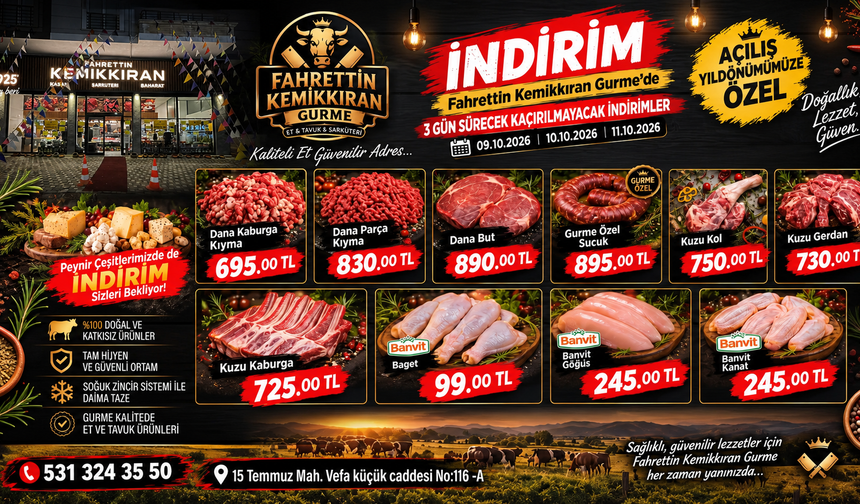 Fahrettin Kemikkıran Gurme’de Fırsatlar