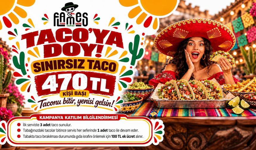 Nevşehir’de Tacoya Doyacaksınız! Sadece 470 TL