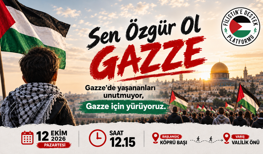 Nevşehir’de Gazze İçin Büyük Yürüyüş!