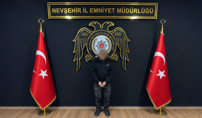 Nevşehir’de terör operasyonu: 1 gözaltı